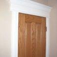 Oak Door with Decorative Trim
