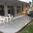 New Cedar Deck & Concrete Patio