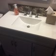 Vanity with Integrated Sink
